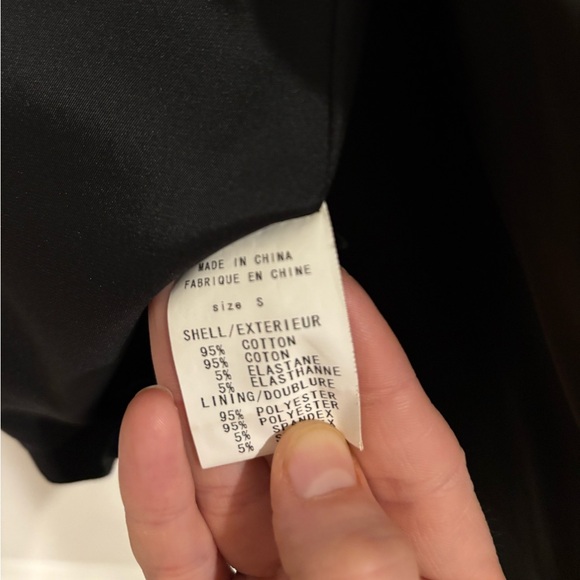 Women's‎ Theory Black Ribbed Double Breasted Blazer Size Small - Picture 12 of 12